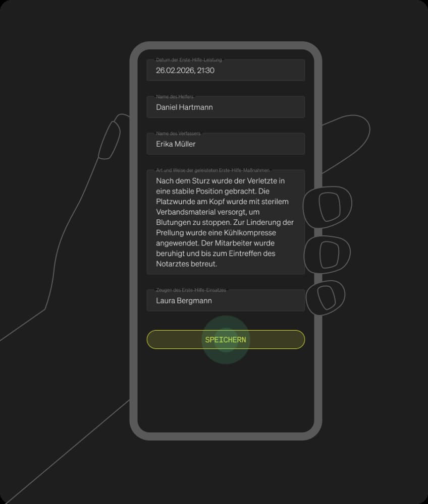 Schritt 3: Eintrag digital speichern